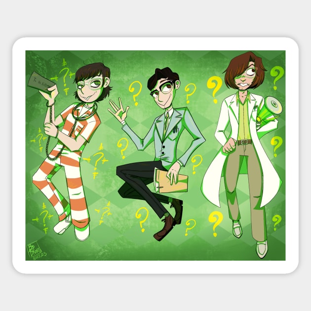 Ed, Edd, and Eddy Sticker by spaceagebarbie